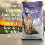 arena para gato 5kg x 5 unidades