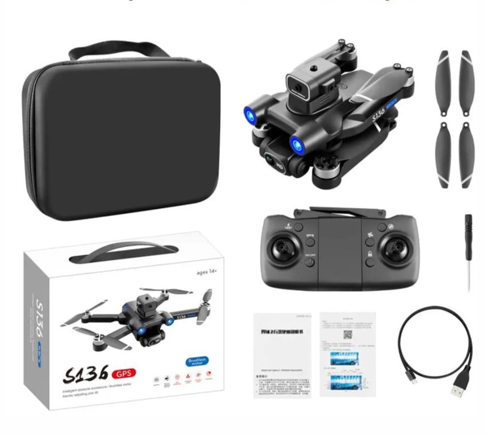 DRONE S136 CON GPS 4K,HD RETORNO AUTOMAT